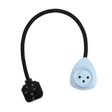 Connect a Israel/Gaza (Type H) plug to UK 13A adaptor