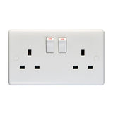 Bulk 13A Double switched sockets 2 gang (Eurolite, Revive, Knightsbridge, Hamilton)