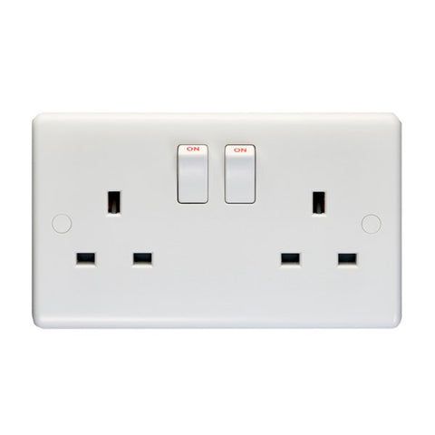 Box of 10x 13A Double switched sockets 2 gang (Eurolite, Revive, Knightsbridge, Hamilton)