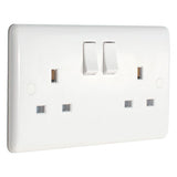 Bulk 13A Double switched sockets 2 gang (Eurolite, Revive, Knightsbridge, Hamilton)