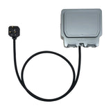 Double weatherproof IP66 extension lead H07RN-F rubber cable. DIY, gardening, pressure washer, heater