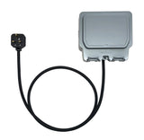 Heavy duty extension lead for hot tubs with a 13A UK plug. H07RN-F rubber cable. USB socket option.