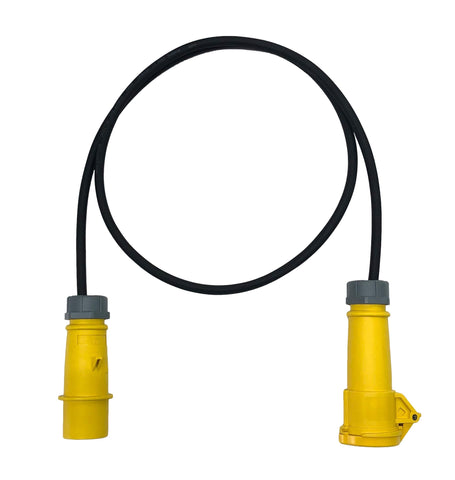 110v 16A heavy duty H07RN-F rubber extension leads designed for construction sites, commercial and industrial applications