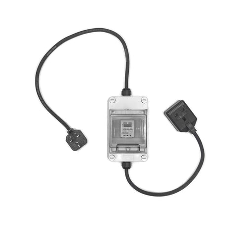 TUYA Wi-Fi 230v 13A plug in kWh meter. Applications include measuring EV charging or hot tub power