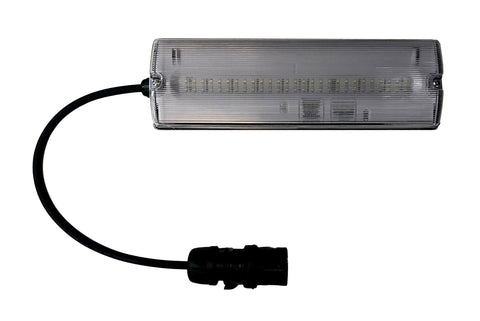 Plug-in emergency power failure bulkhead maintain/non-maintained/switchable. 230v 16A CEE 60309 commando connector. H07RN-F cable.