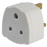 Travel adaptors for visitors to the UK to use appliances with UK 13A sockets.