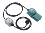 Workshop woodworking foot operated pedal switch with N/C, N/O and latching options.