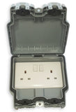 Double weatherproof IP66 extension lead H07RN-F rubber cable. DIY, gardening, pressure washer, heater