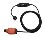 13A UK extension lead with H07RN-F rubber cable, Permaplug, weatherproof IP54 socket and inline RCD.