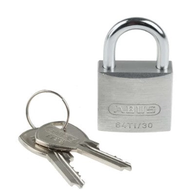 Padlock of outside weatherproof socket.