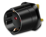 Travel adaptors for visitors to the UK to use appliances with UK 13A sockets.