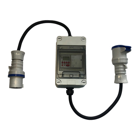 Heavy duty plug in timer with contactor, suitable for inductive loads. 230v, 16A/32A options. Tuya Smart Life