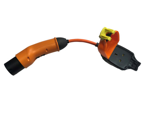 Type 2 to 13A UK or 16A CEE socket adaptor
