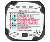 13A UK socket tester plug with RCD 30mA tester function.