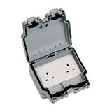 Heavy duty extension lead for hot tubs with a 13A UK plug. H07RN-F rubber cable and inline RCD. USB socket option.