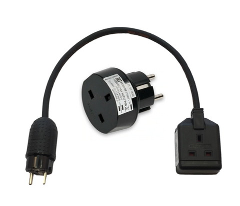 Adaptors to use appliances with a 13A UK plug abroad