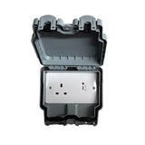 BS1363-2/EV rated socket for EV electrical vehicle charging IP66 weatherproof option