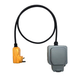 Plug RCD, EV granny charger 13A weatherproof extension lead. H07RN-F rubber cable.