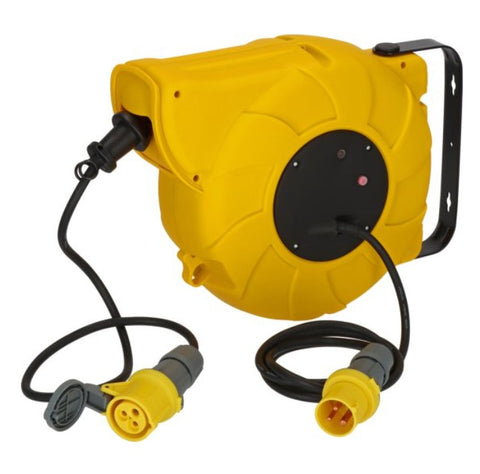 16A 110v Automatic retractable cable reel 18m