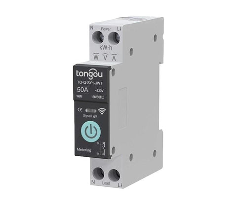 DIN Wi-Fi TUYA smart energy switch with metering