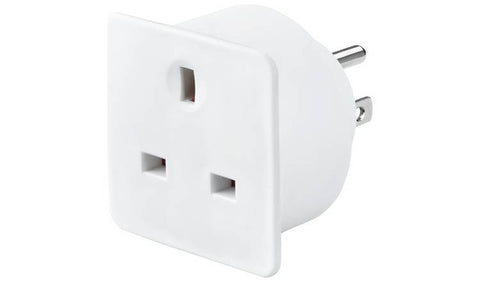 Travel adaptor to use appliances with a 13A UK plug in American Sockets