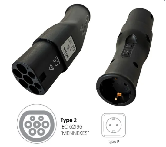 Type 2 to European socket adaptor – Tough Leads