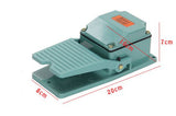 Workshop woodworking foot operated pedal with switch to change between N/O press on, or N/C press off