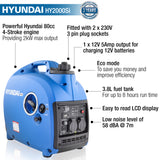 Hyundai HY2000SI Petrol Inverter Generator 2000W