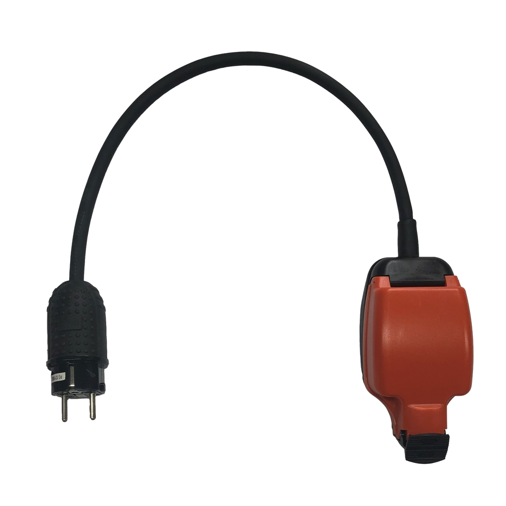 Generator splashproof CEE and Schuko single socket adaptors (230v 16A ...