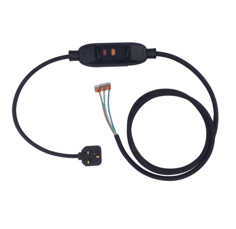 Hot tub replacement RCD 10mA 230v. H07RN-F rubber cable, option of 1.5mmsq and 2.5mmsq.