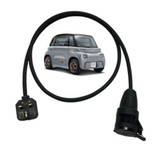 Citroen Ami compatible extension lead with UK 13A plug and 16A European Schuko socket. H07RN-F rubber cable.