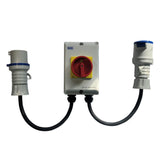 Plug-in isolator 230v 32A with IEC 60309 commando connectors