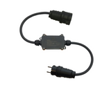 Weatherproof plug in Wi-Fi control switch with European 230x 16A connectors